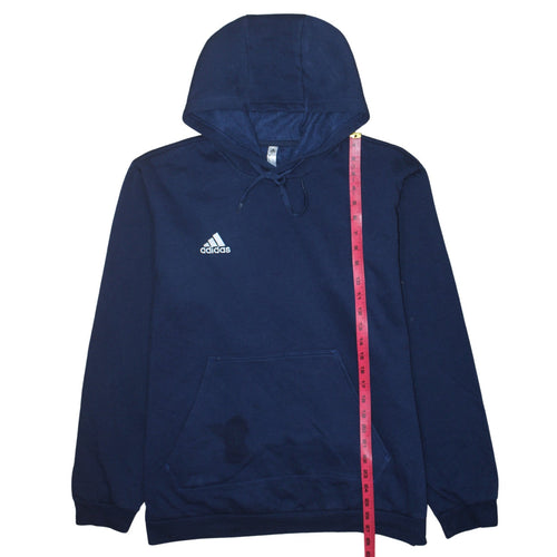 Adidas Men's Blue XL Pullover Hoodie Fleece Sports Sweatshirt