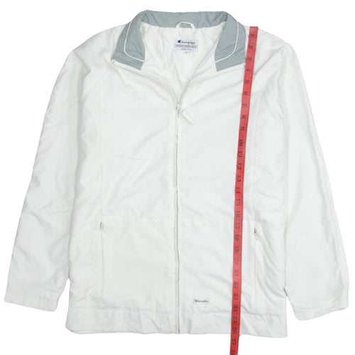 Champion Men's White Lightweight Windbreaker Jacket L