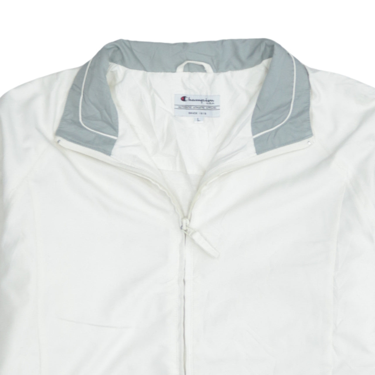 Champion Men's White Lightweight Windbreaker Jacket L