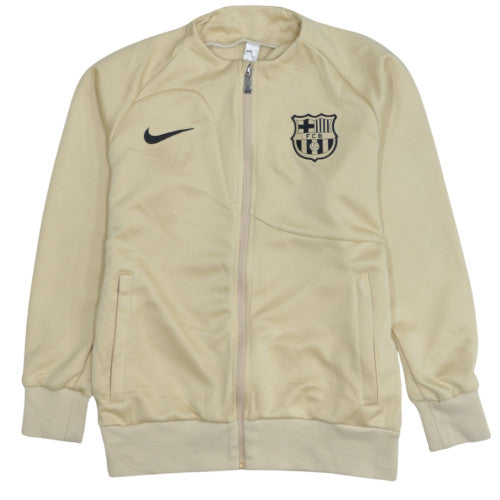 Nike Boys Beige Full Zip Barcelona Sweatshirt Size 14 Years