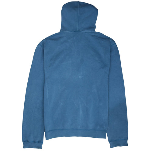 Adidas Men's Blue 1/2 Zip Hoodie Size L Logo Sportswear