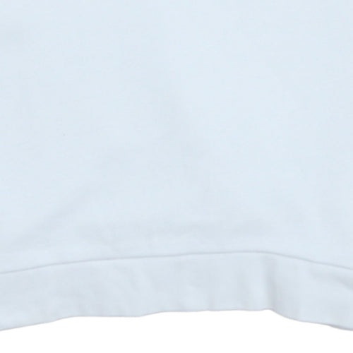 Adidas Men's White Crew Neck Pullover Sweatshirt Size M