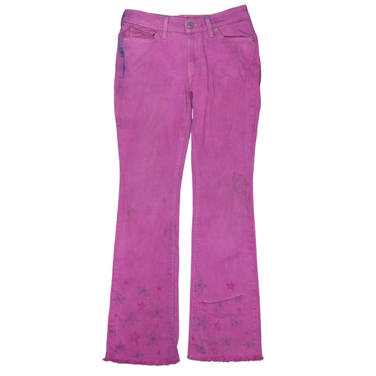Levi's Women's Pink Bootcut 715 Jeans Size 8 Regular Fit Denim