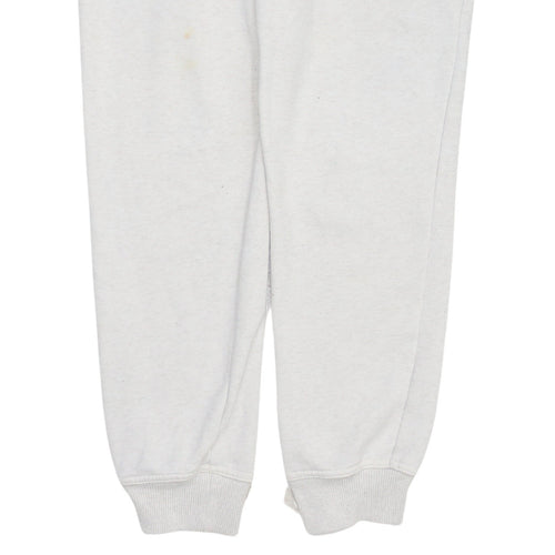 Adidas Womens White Jogger Sweatpants Size 12 Elastic Waist Comfort Fit