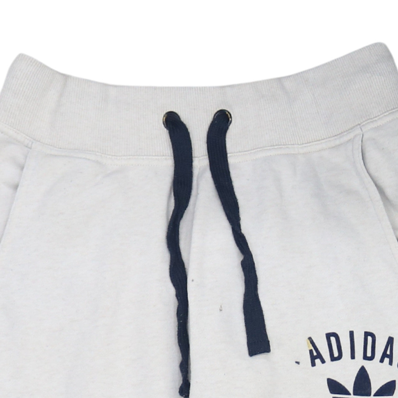Adidas Womens White Jogger Sweatpants Size 12 Elastic Waist Comfort Fit
