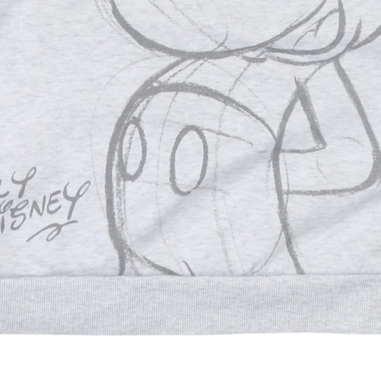 Disney Women Grey Mickey Mouse Graphic Pullover Sweatshirt L 14/16