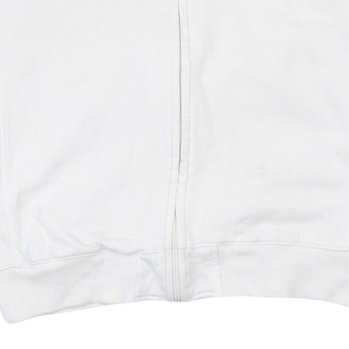 Kappa Mens White XL Full Zip Cycling Logo Sweatshirt