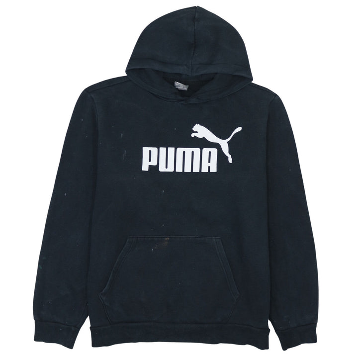 Puma Mens Black Pullover Hoodie L Sports Graphic Fleece