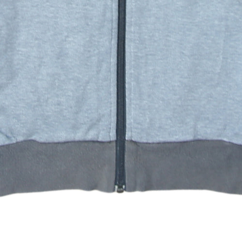 Adidas Men's Grey Full Zip Sweatshirt Small Classic Logo Track Style