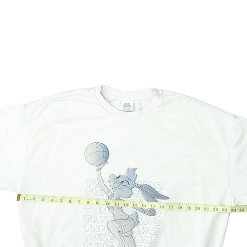 George Women White Lola Bunny Tune Squad Sweatshirt Size 8-10