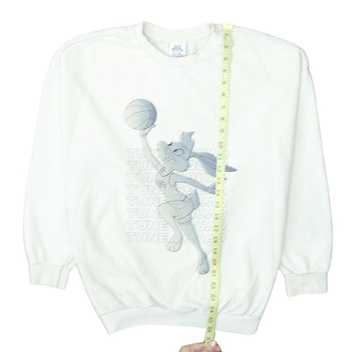 George Women White Lola Bunny Tune Squad Sweatshirt Size 8-10