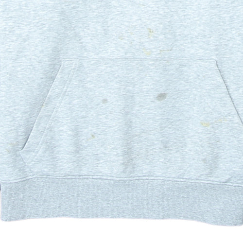 New Balance Mens Grey Pullover Hoodie M Graphic Athletic Style