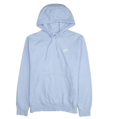 Nike Mens Blue Pullover Hoodie Small Classic Logo Fleece