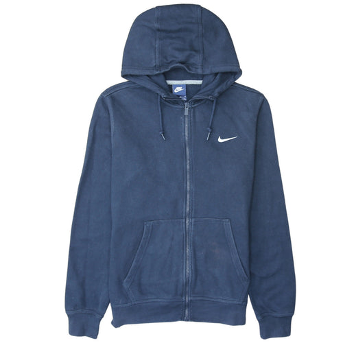 Nike Men's Blue Full Zip Hoodie Size M Sports Fleece