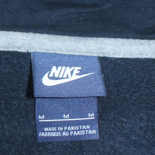 Nike Men's Blue Full Zip Hoodie Size M Sports Fleece