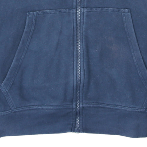 Nike Men's Blue Full Zip Hoodie Size M Sports Fleece