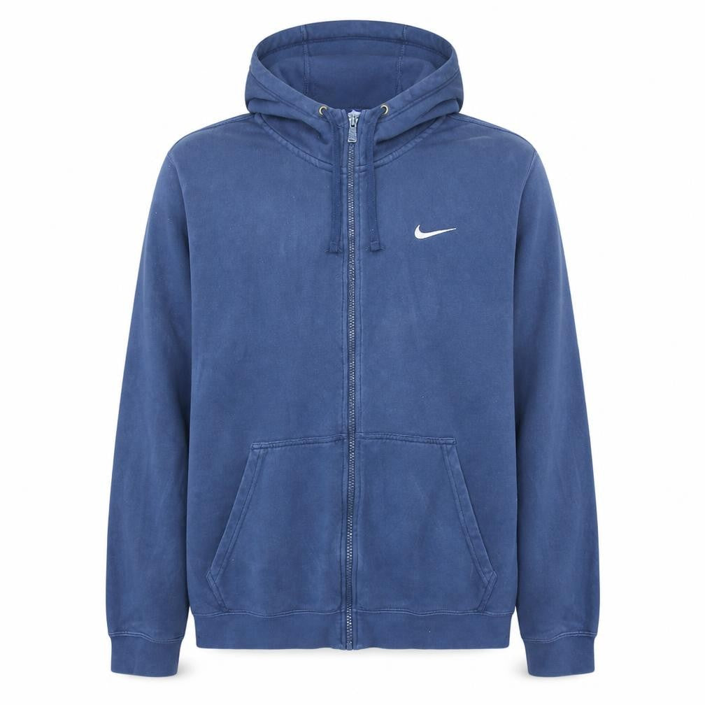 Nike Men's Blue XL Full Zip Hoodie Fleece Sportswear