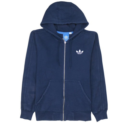 Adidas Men's Blue Full Zip Hoodie S Classic Sportswear