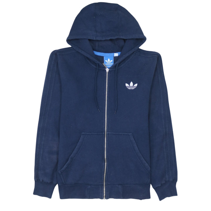 Adidas Men's Blue Full Zip Hoodie S Classic Sportswear