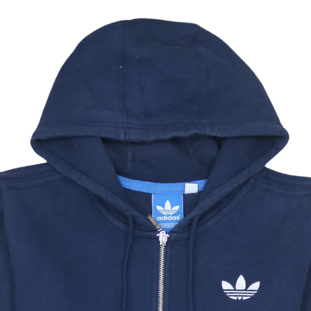 Adidas Men's Blue Full Zip Hoodie S Classic Sportswear