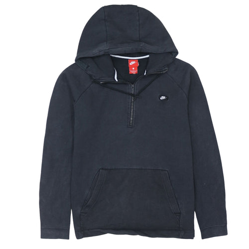 Nike Men's Black 1/2 Zip Hoodie Size L Fleece Pullover
