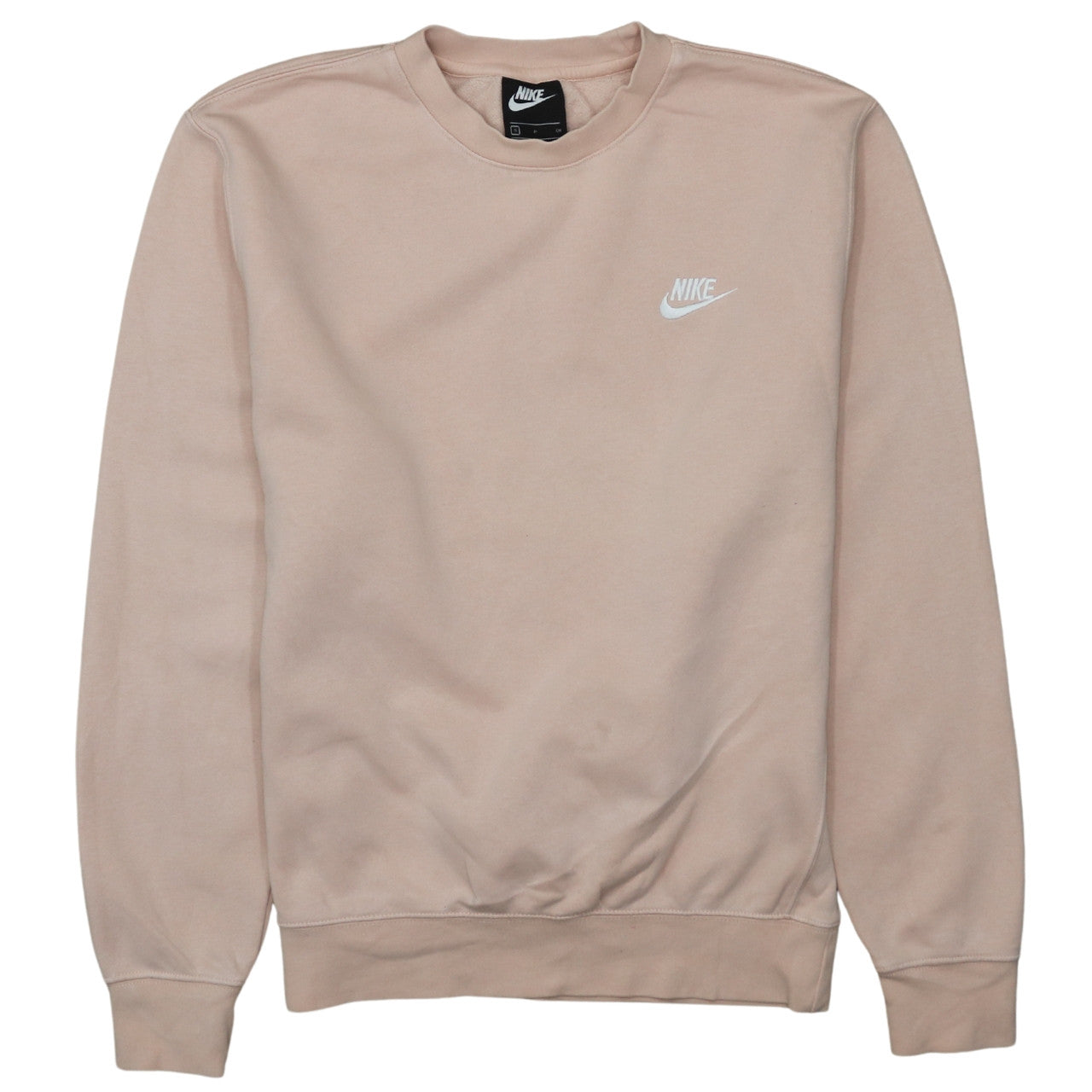 Nike Women Beige Small Pullover Crew Neck Sweatshirt