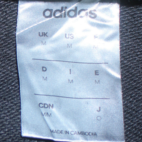 Adidas Womens Black Full Zip Hoodie Medium - Casual Sportswear