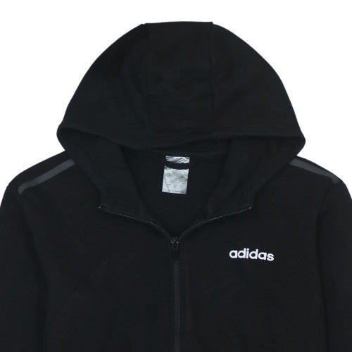Adidas Womens Black Full Zip Hoodie Medium - Casual Sportswear
