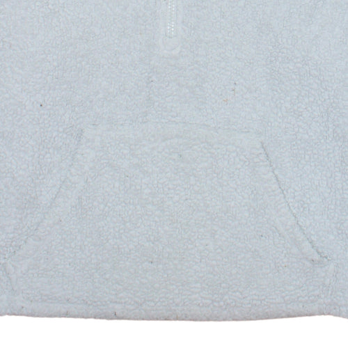Ellesse Women’s White 1/4 Zip Hooded Pullover Sweatshirt UK 10