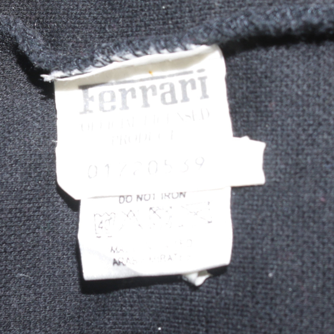 Ferrari Men's Black Fleece 1/2 Zip Hoodie Size S Racing Logo