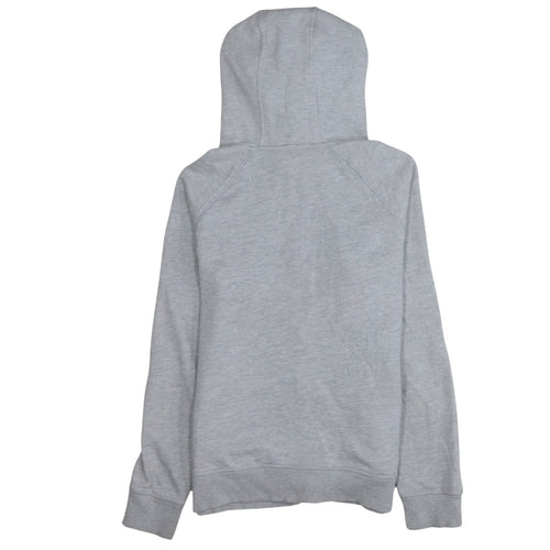 Adidas Women Grey Full Zip Hoodie Medium Classic Cotton Blend