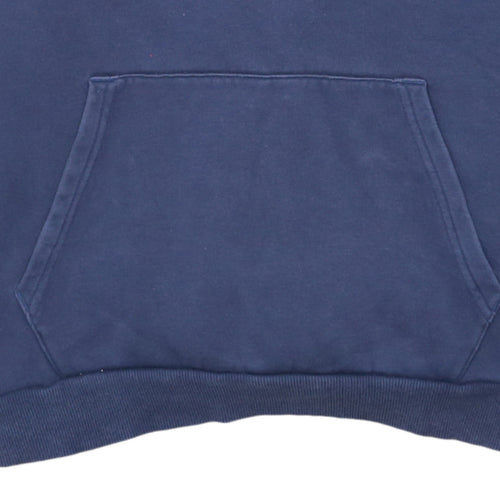 Puma Men's Blue Pullover Hoodie Size M Regular Fit Logo Sportswear