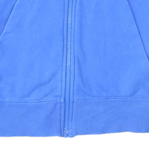 adidas Men Blue Full Zip Hoodie Small Sports Essentials