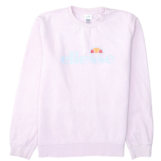 Ellesse Women's Pink Logo Crew Neck Sweatshirt Size M