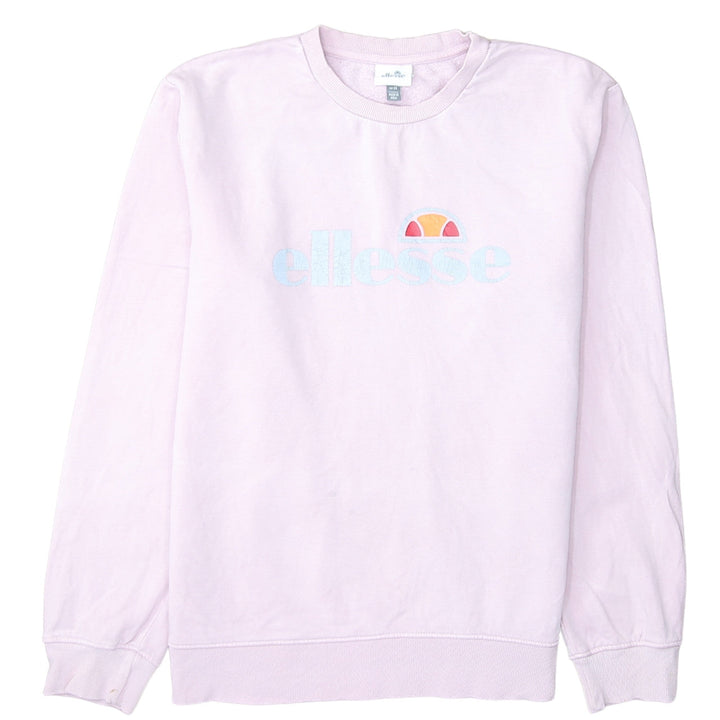 Ellesse Women's Pink Logo Crew Neck Sweatshirt Size M