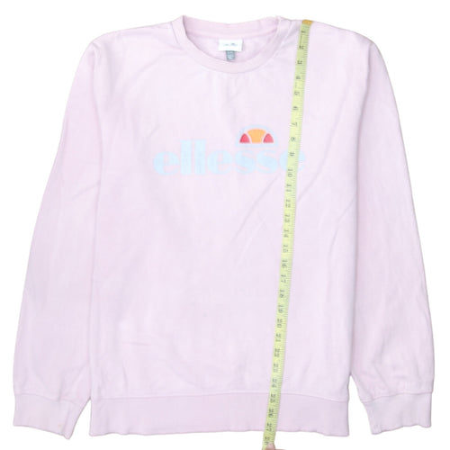 Ellesse Women's Pink Logo Crew Neck Sweatshirt Size M