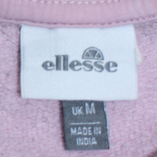 Ellesse Women's Pink Logo Crew Neck Sweatshirt Size M