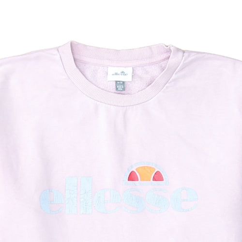 Ellesse Women's Pink Logo Crew Neck Sweatshirt Size M