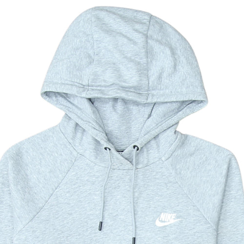 Nike Men's Grey Pullover Hoodie M Regular Fit Sportswear