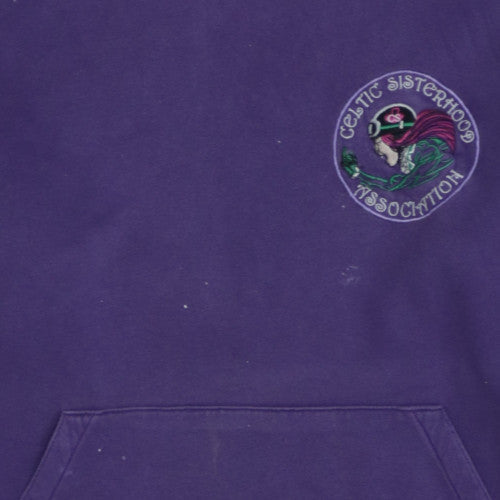 Russell Women Purple Pullover Hoodie Celtic Sisterhood M