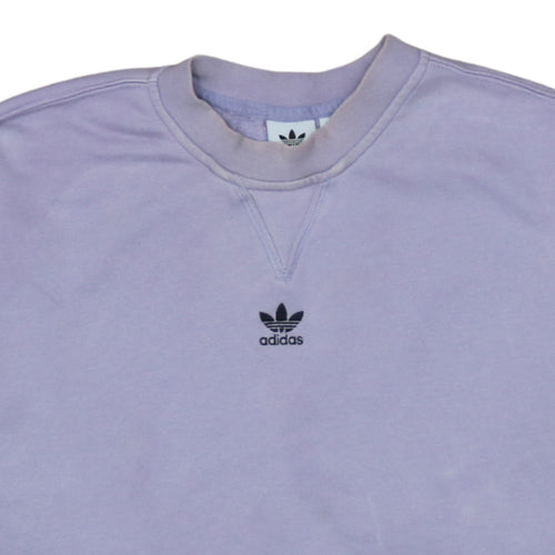 Adidas Womens Lilac Crew Neck Pullover Sweatshirt Size 12