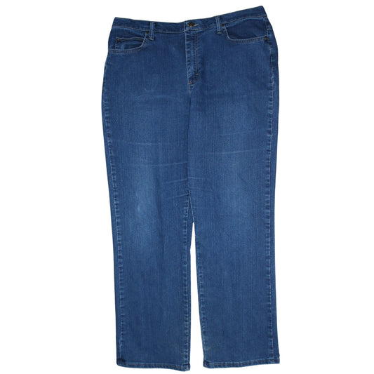 Lee Women’s Blue Relaxed Fit Straight Leg Jeans Size 18
