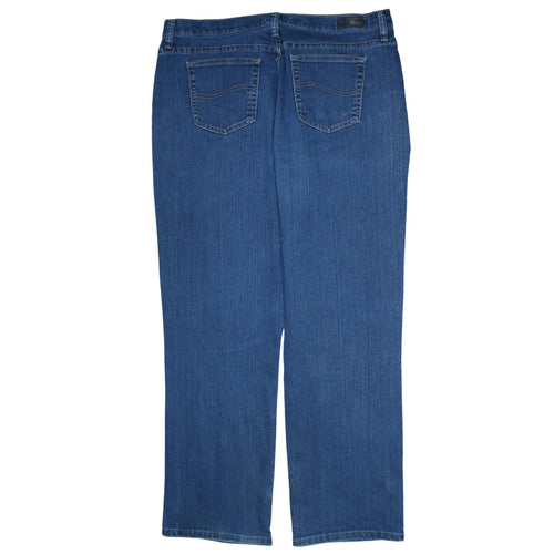 Lee Women’s Blue Relaxed Fit Straight Leg Jeans Size 18