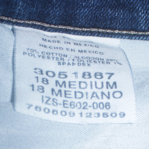 Lee Women’s Blue Relaxed Fit Straight Leg Jeans Size 18