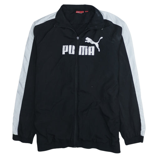 Puma Men's Black 2XL Track Jacket Lightweight Zip Up