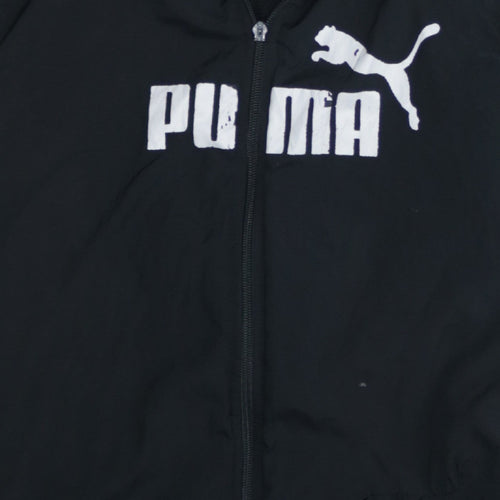 Puma Men's Black 2XL Track Jacket Lightweight Zip Up