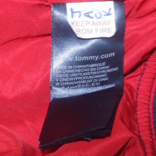Tommy Hilfiger Boys Blue Bomber Jacket Size 164 Full Zip Lined Casual