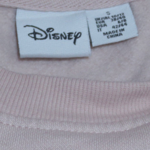 Disney Women's Pink Minnie Mouse Pullover Sweatshirt Size S