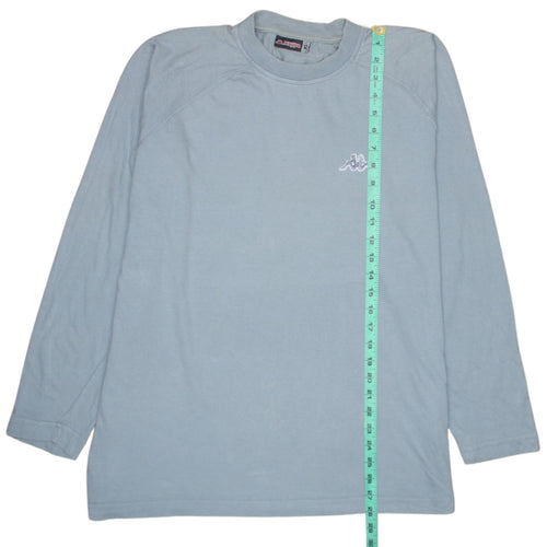 Kappa Men's Blue Long Sleeve Crew Neck Sports T-Shirt XL