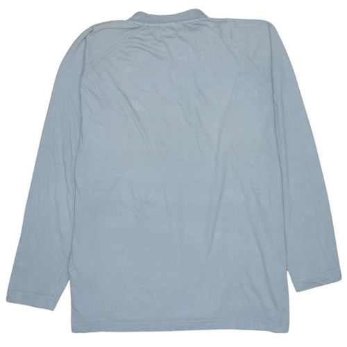 Kappa Men's Blue Long Sleeve Crew Neck Sports T-Shirt XL